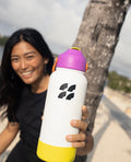 Stainless Steel Tumbler with Handle 32 oz - Coral (1L)